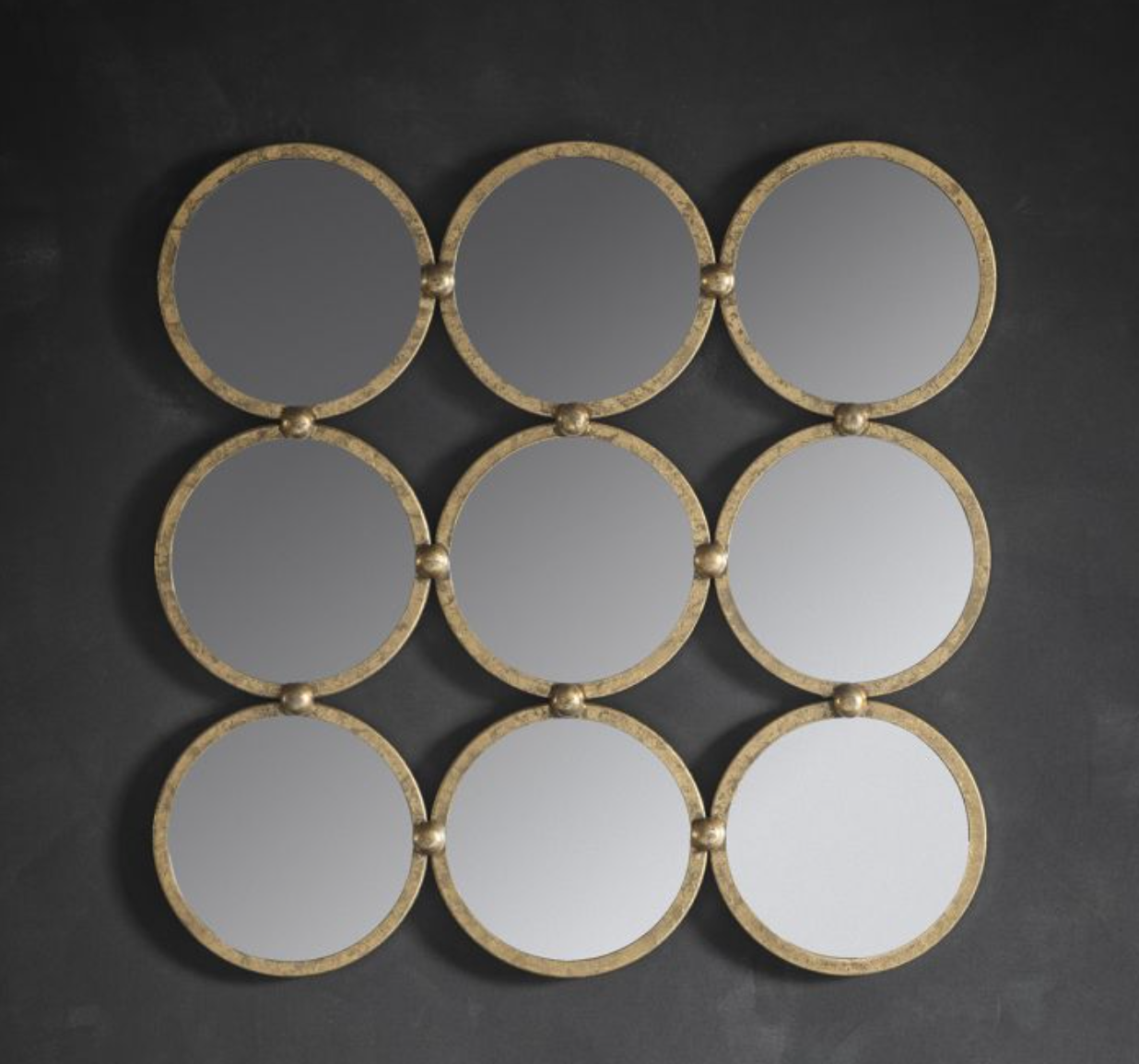 Bradbury Mirror Antique Gold Leaf