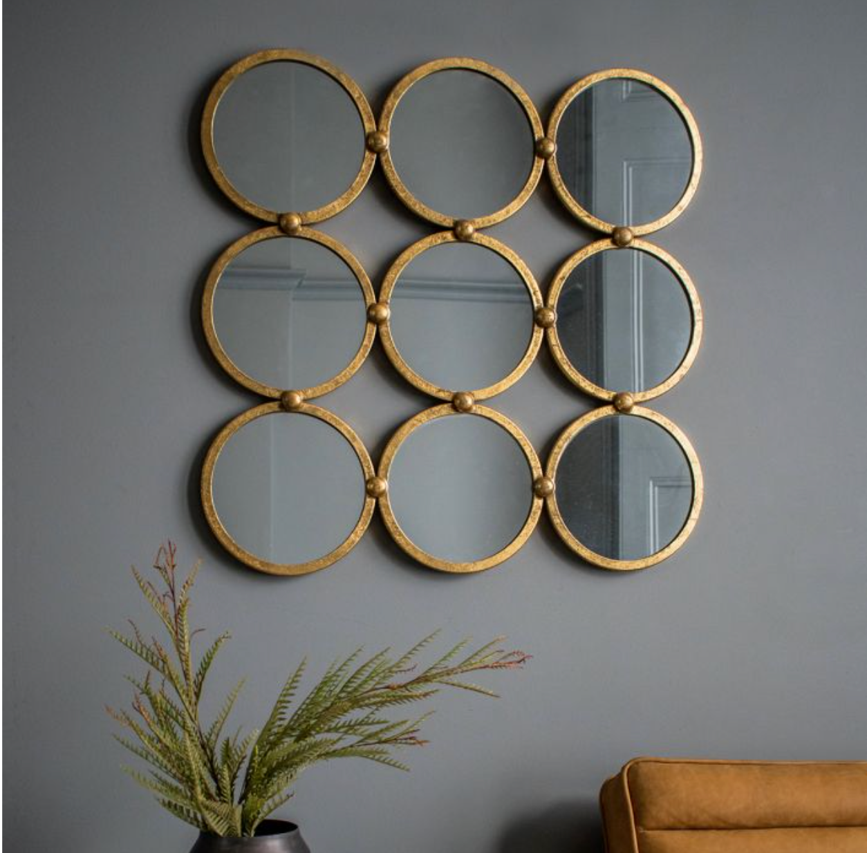 Bradbury Mirror Antique Gold Leaf