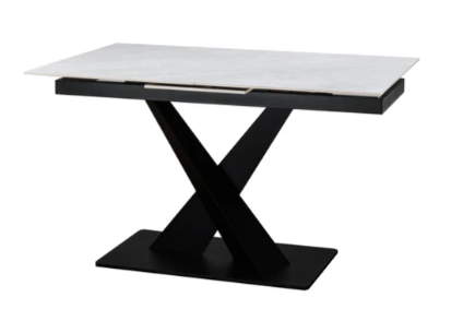 Toronto 140-180cm White Ceramic Extendable Dining Table