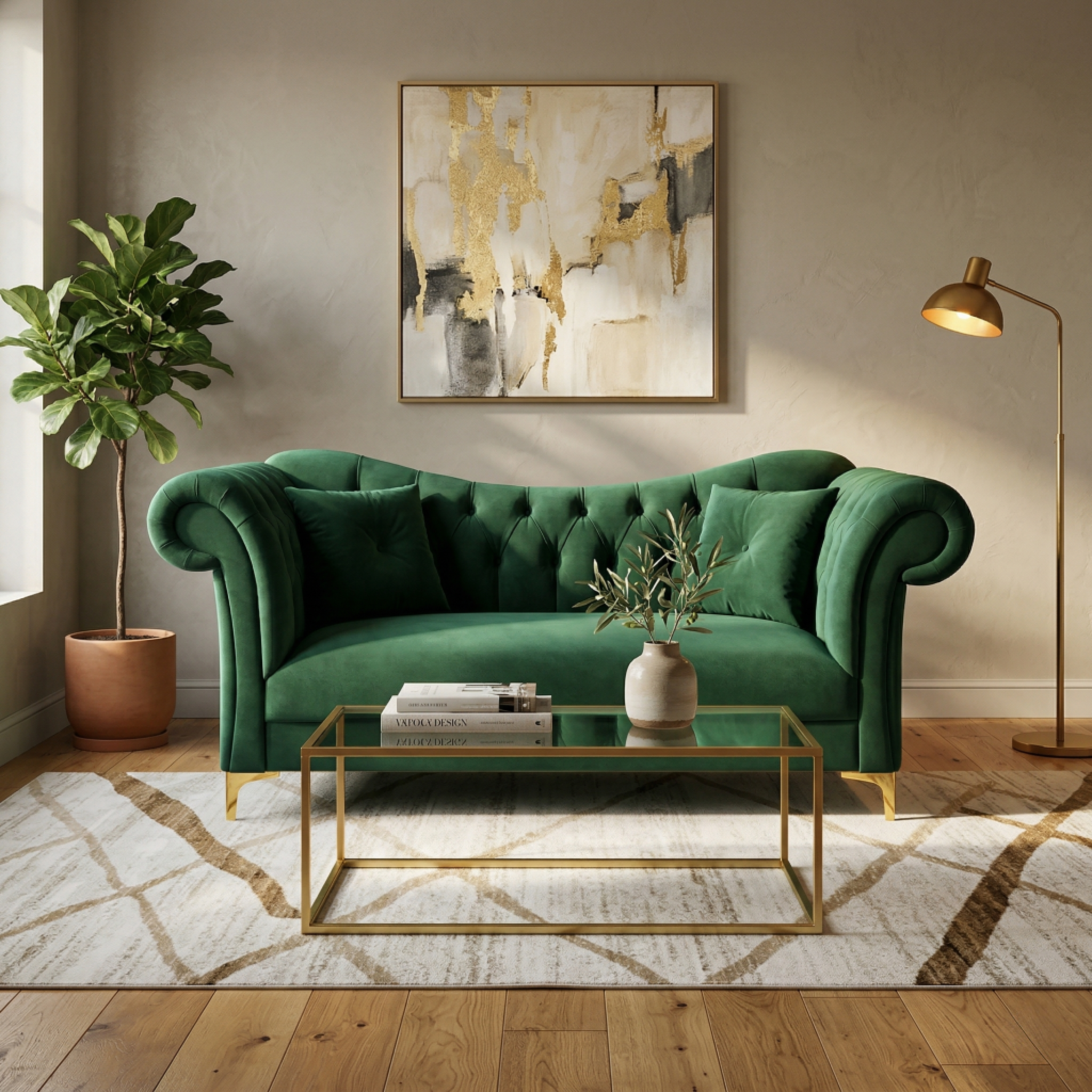 Serena Velvet Sofa