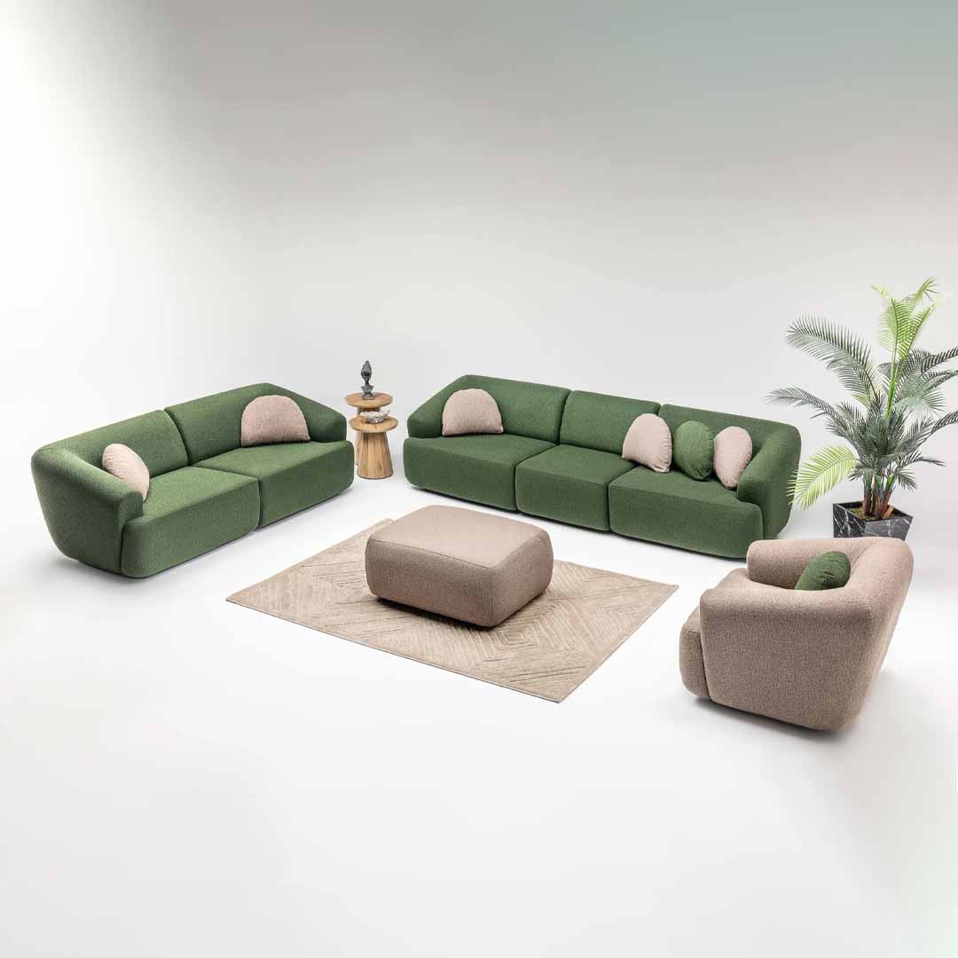 Sophia Fabric Sofa Set – Modern Turkish Sofa with Bed Function