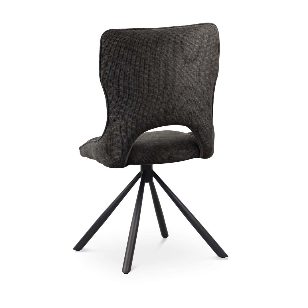 Sydney 160cm Grey Ceramic Marble Dining Table Set with Grey Velvet 360° Swivel Chairs