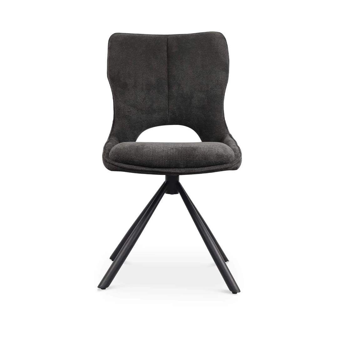 Sydney 160cm Grey Ceramic Marble Dining Table Set with Grey Velvet 360° Swivel Chairs