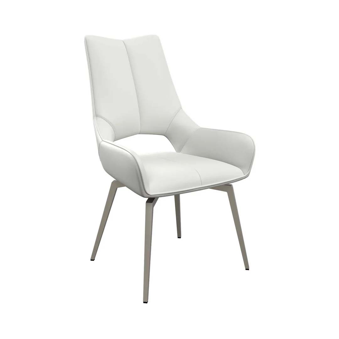 Torelli Spinello Leather Swivel Dining Chair