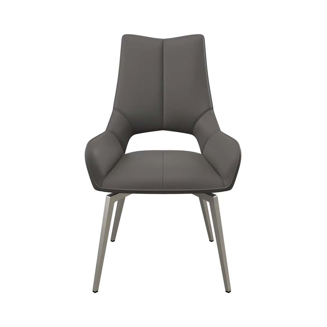 Torelli Spinello Leather Swivel Dining Chair