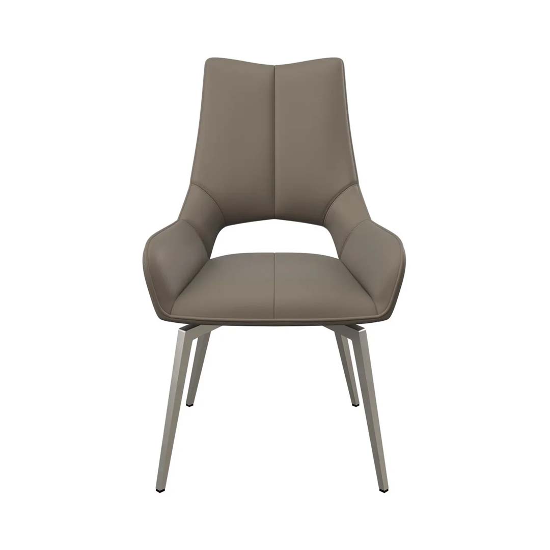 Torelli Spinello Leather Swivel Dining Chair