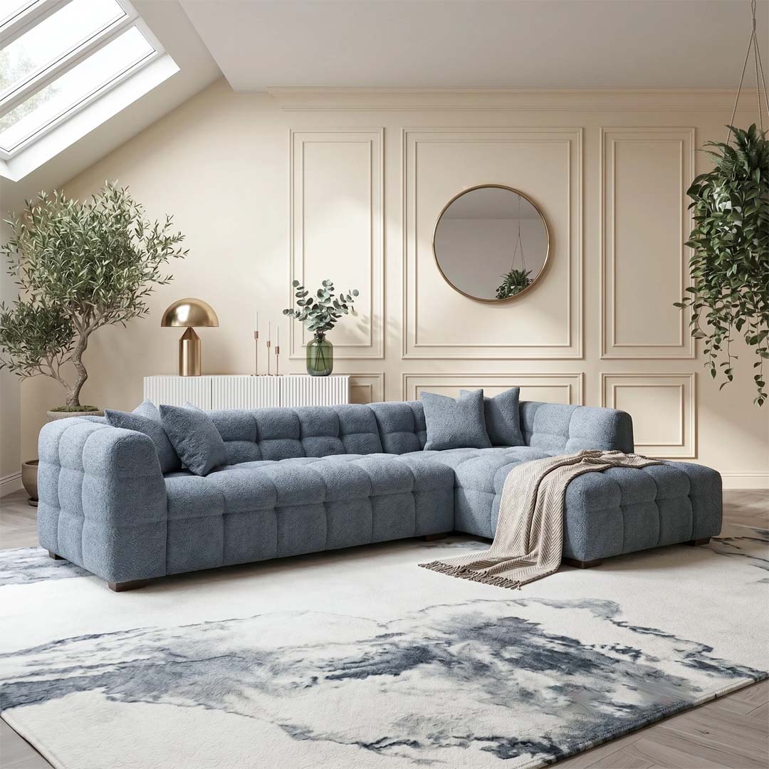 Tribeca Bubble Bouclé Corner Sofa