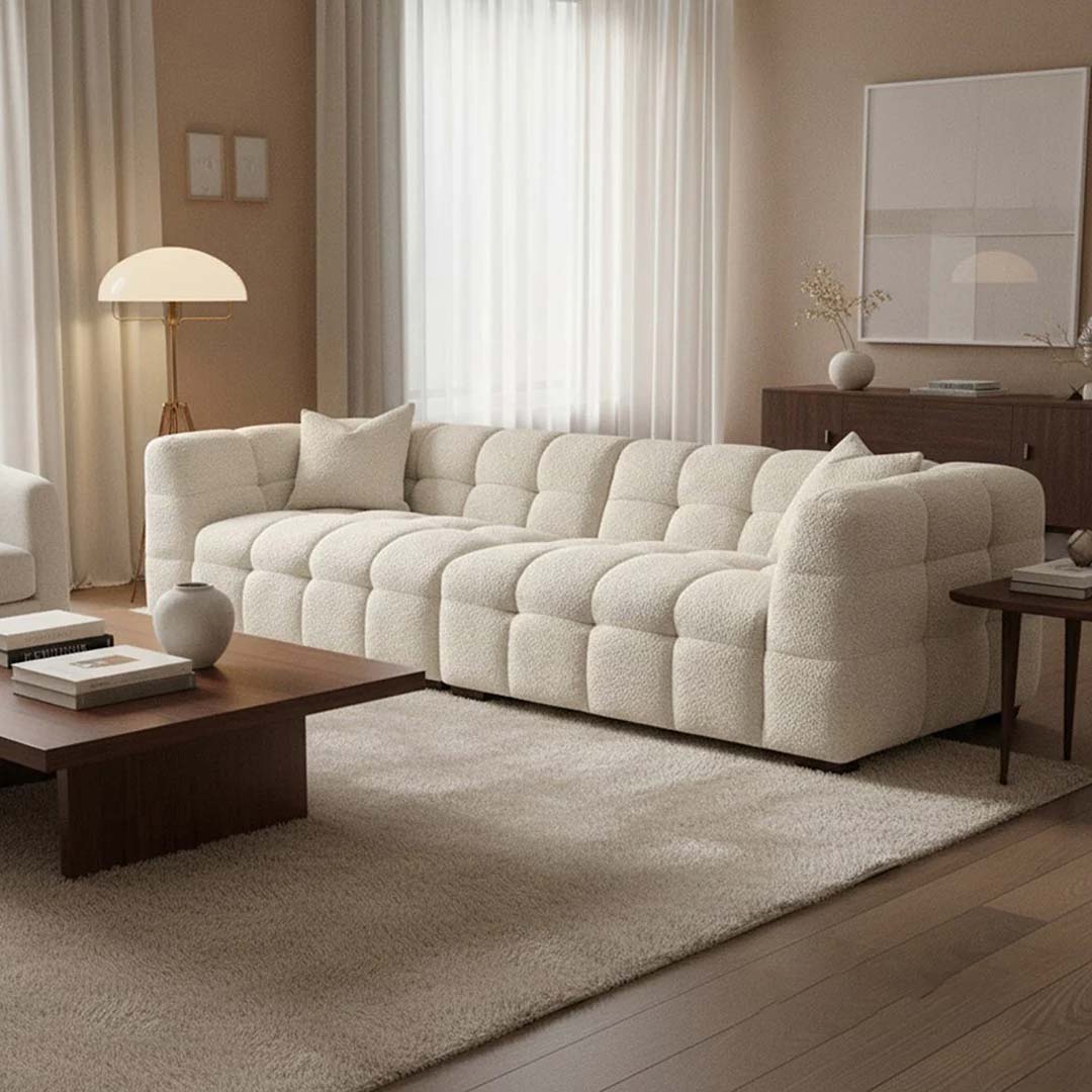 Tribeca Bubble Bouclé Sofa Set