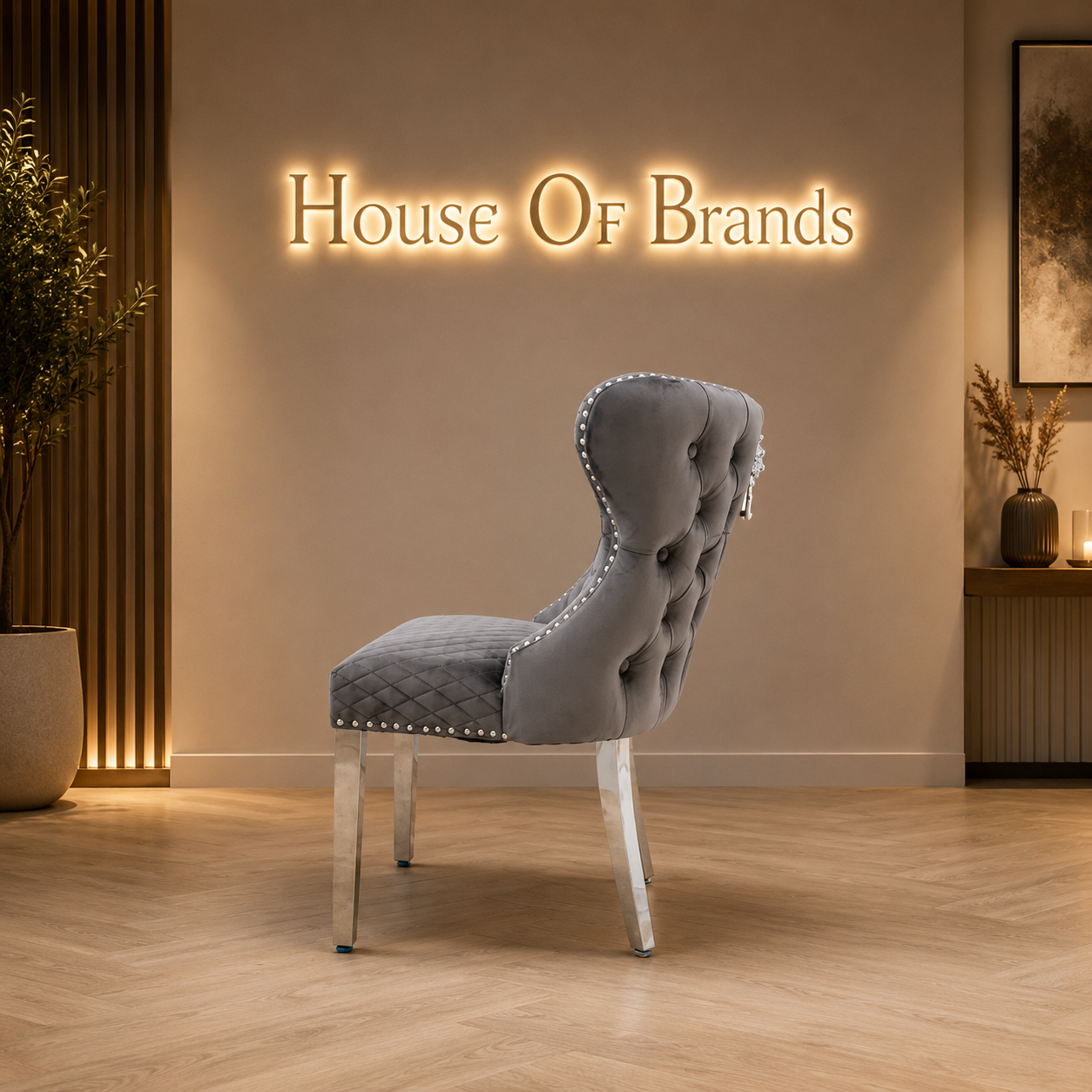 Grey Valentino Dining chair