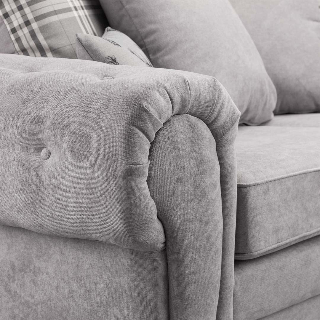 Verona Scatterback Corner Sofa in Grey