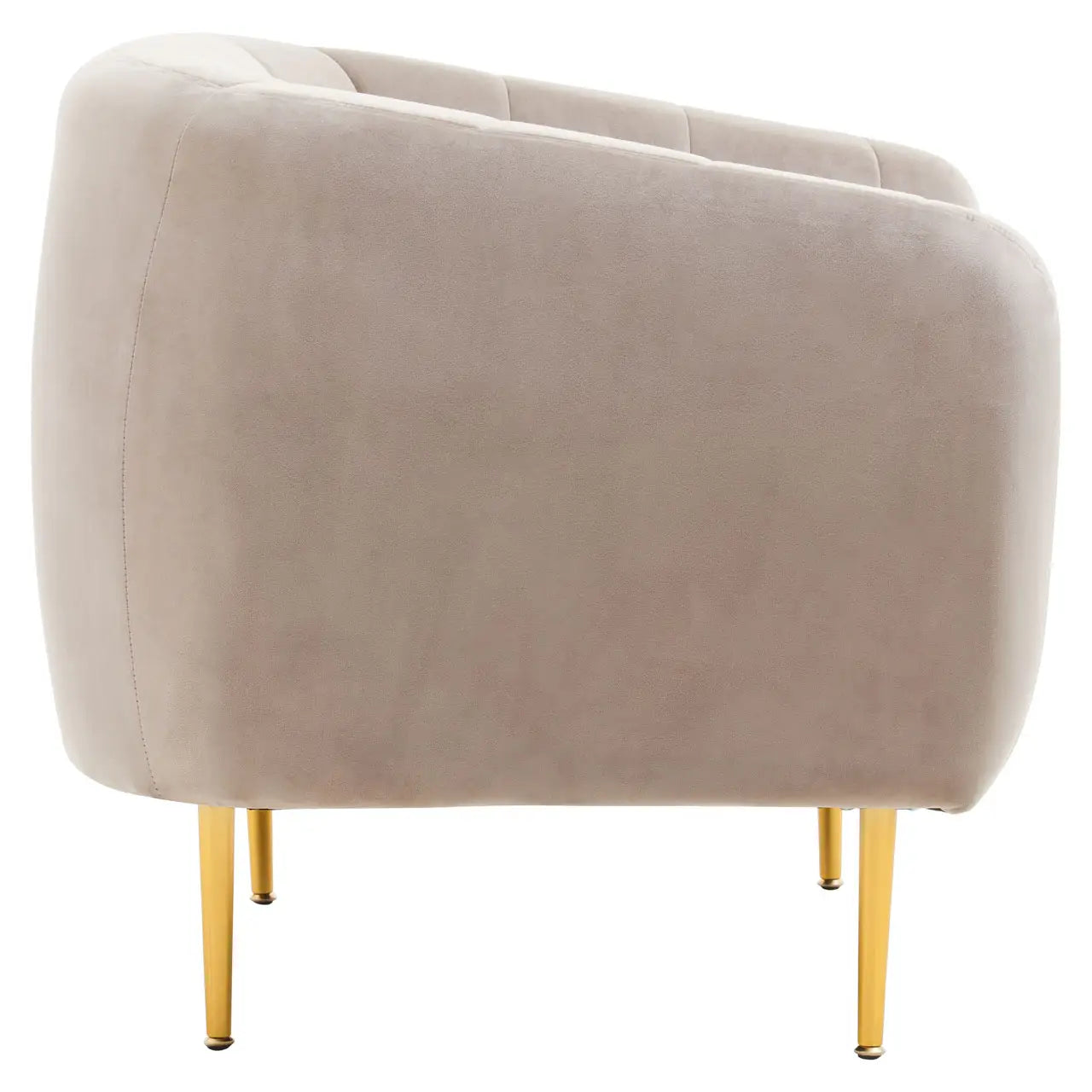 Yasmin Mink Velvet Channel Detail Armchair