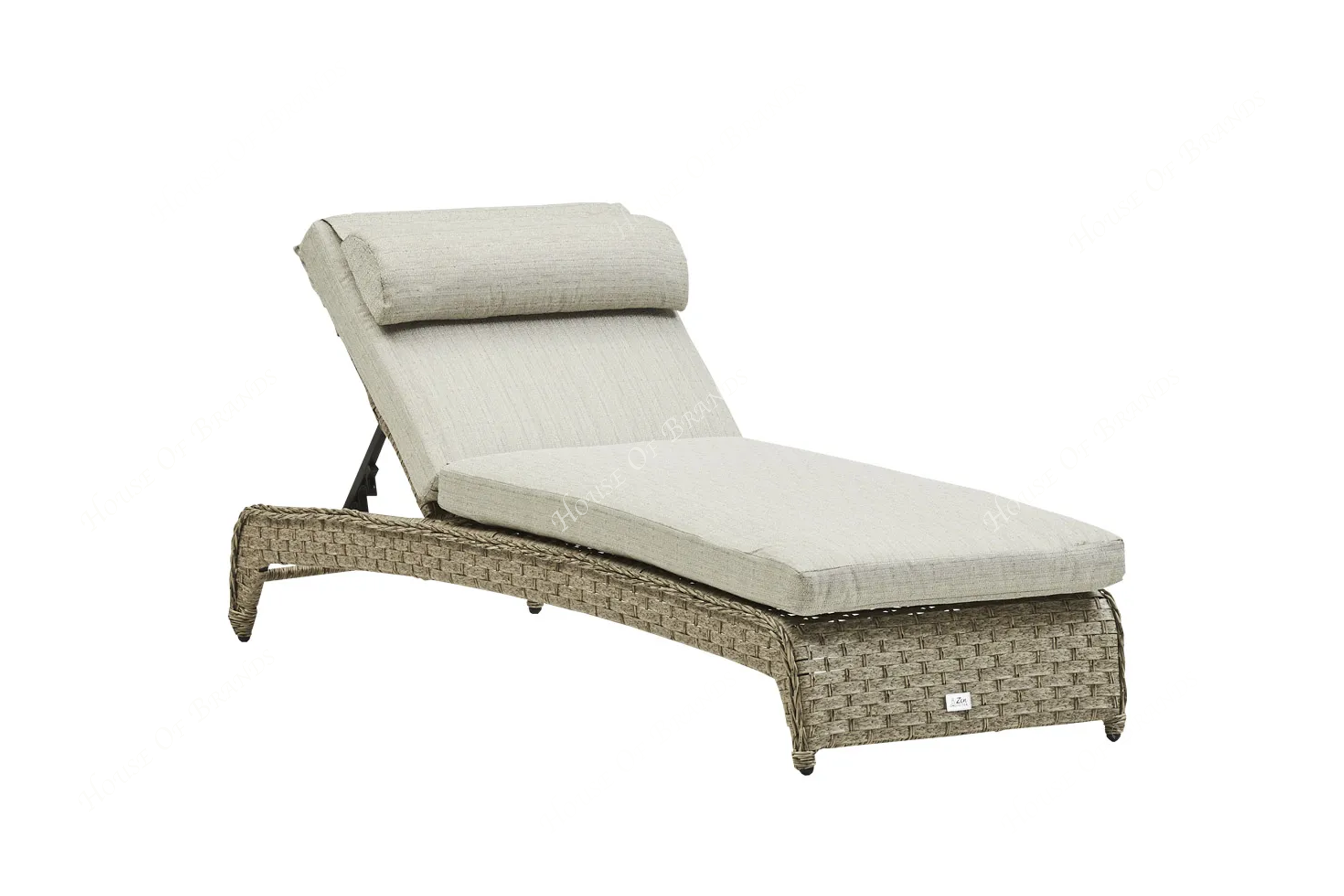 Rattan Beige Lounger