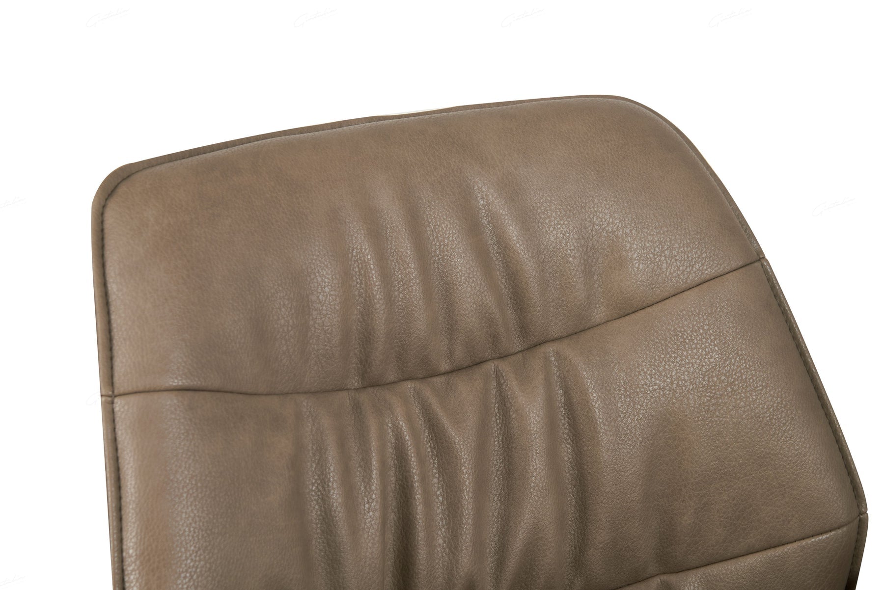 Berlish PU Leather Swivel Dining Chairs With Black Metal Base -2 Colours