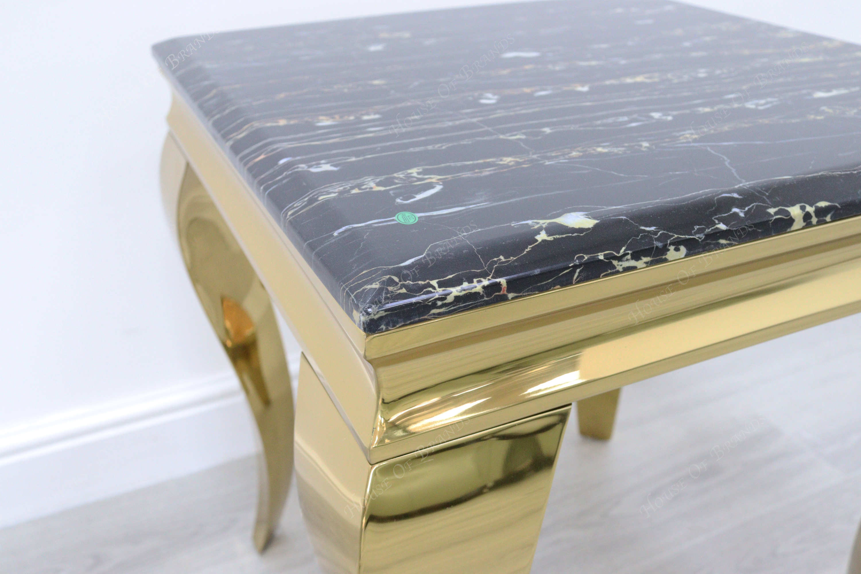 Gold Rome Marble Side Table
