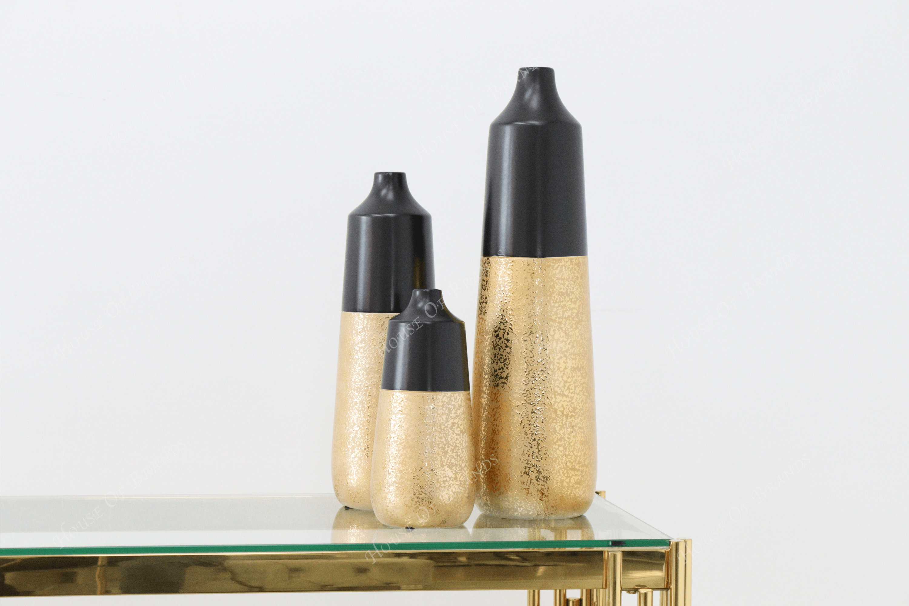 Black and Gold Vase - House Of Brands