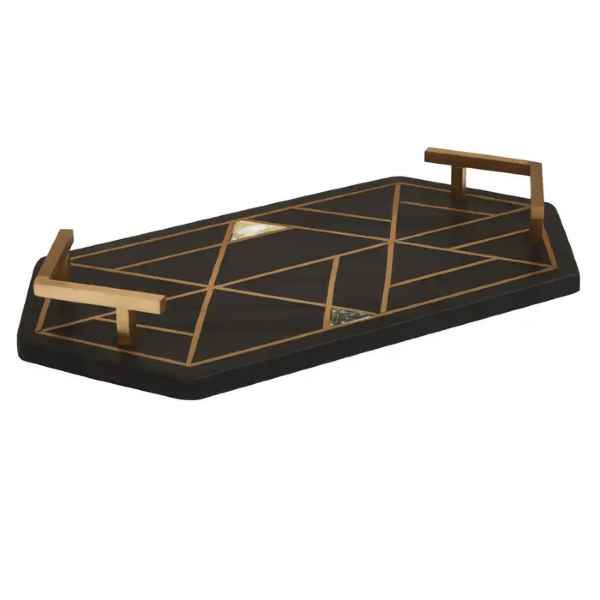 ORIANA BLACK SLATE TRAY