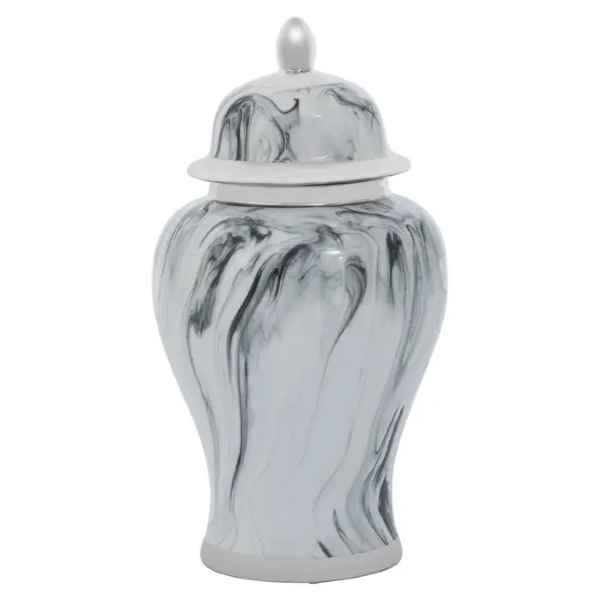 MARMO MARBLE EFFECT SMALL CERAMIC JAR