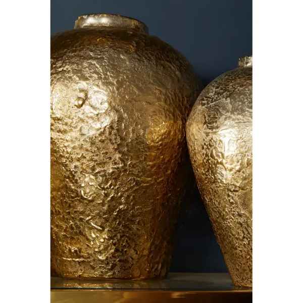 DION LARGE OMBRE SILVER AND GOLD FINISH VASE