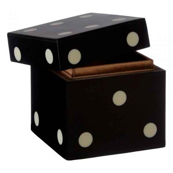 CHURCHILL BLACK 5 DICE BOX