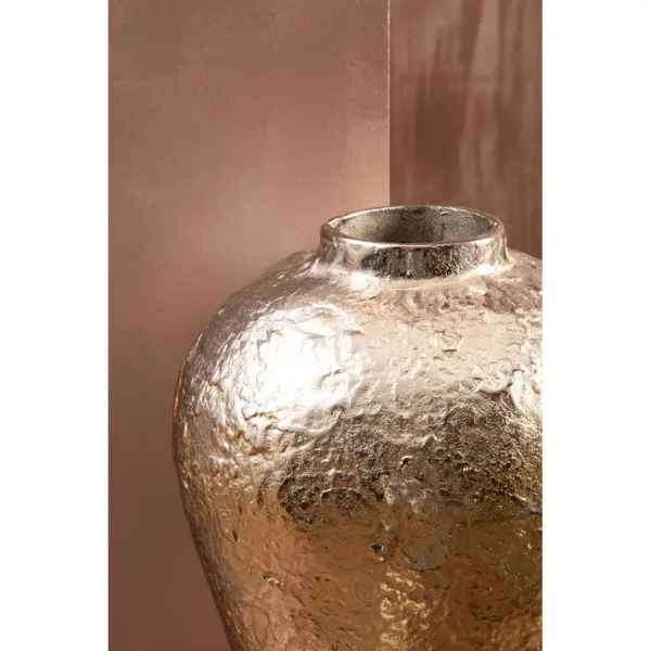 DION LARGE OMBRE SILVER AND GOLD FINISH VASE