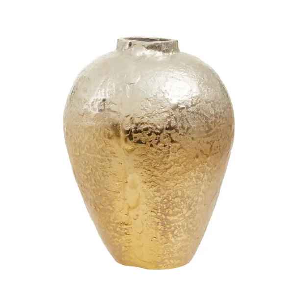 DION SMALL OMBRE SILVER AND GOLD FINISH VASE