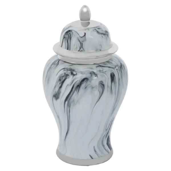 MARMO MARBLE EFFECT SMALL CERAMIC JAR