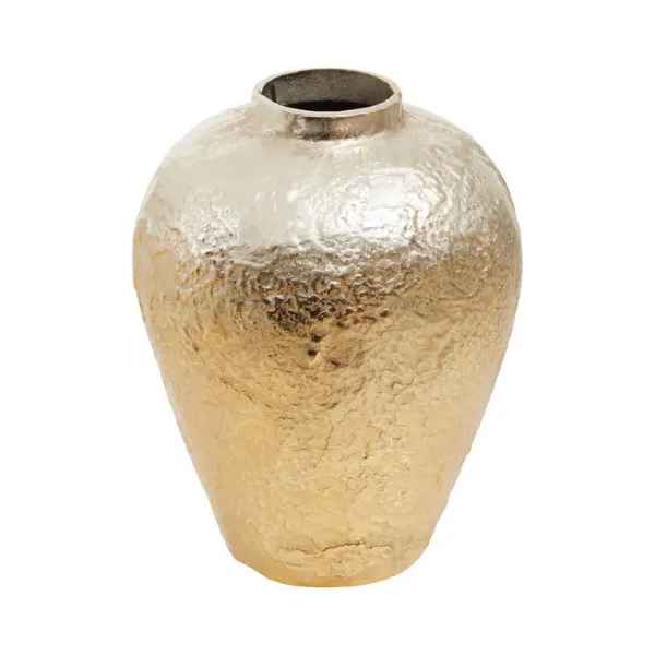 DION LARGE OMBRE SILVER AND GOLD FINISH VASE