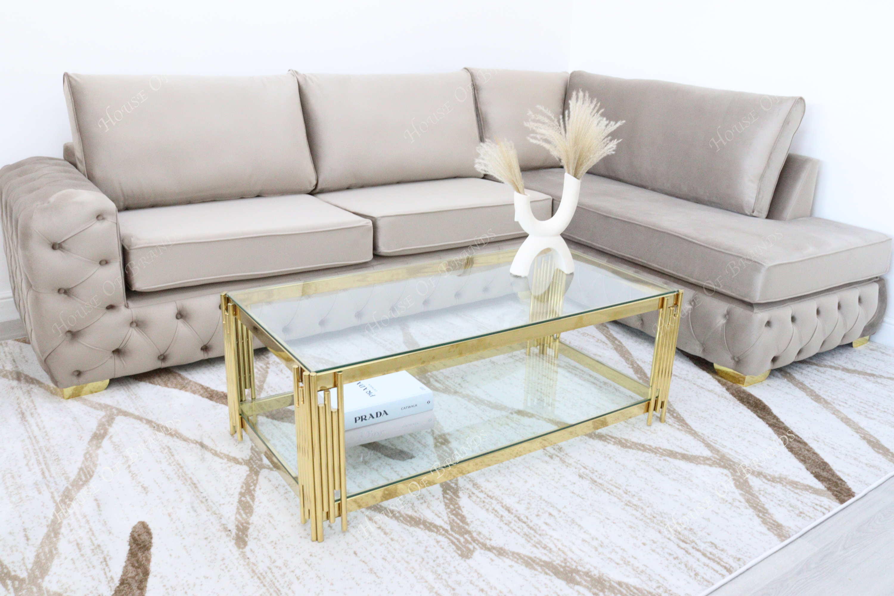 Anastasia L Shape Sofa Fully Upholstered