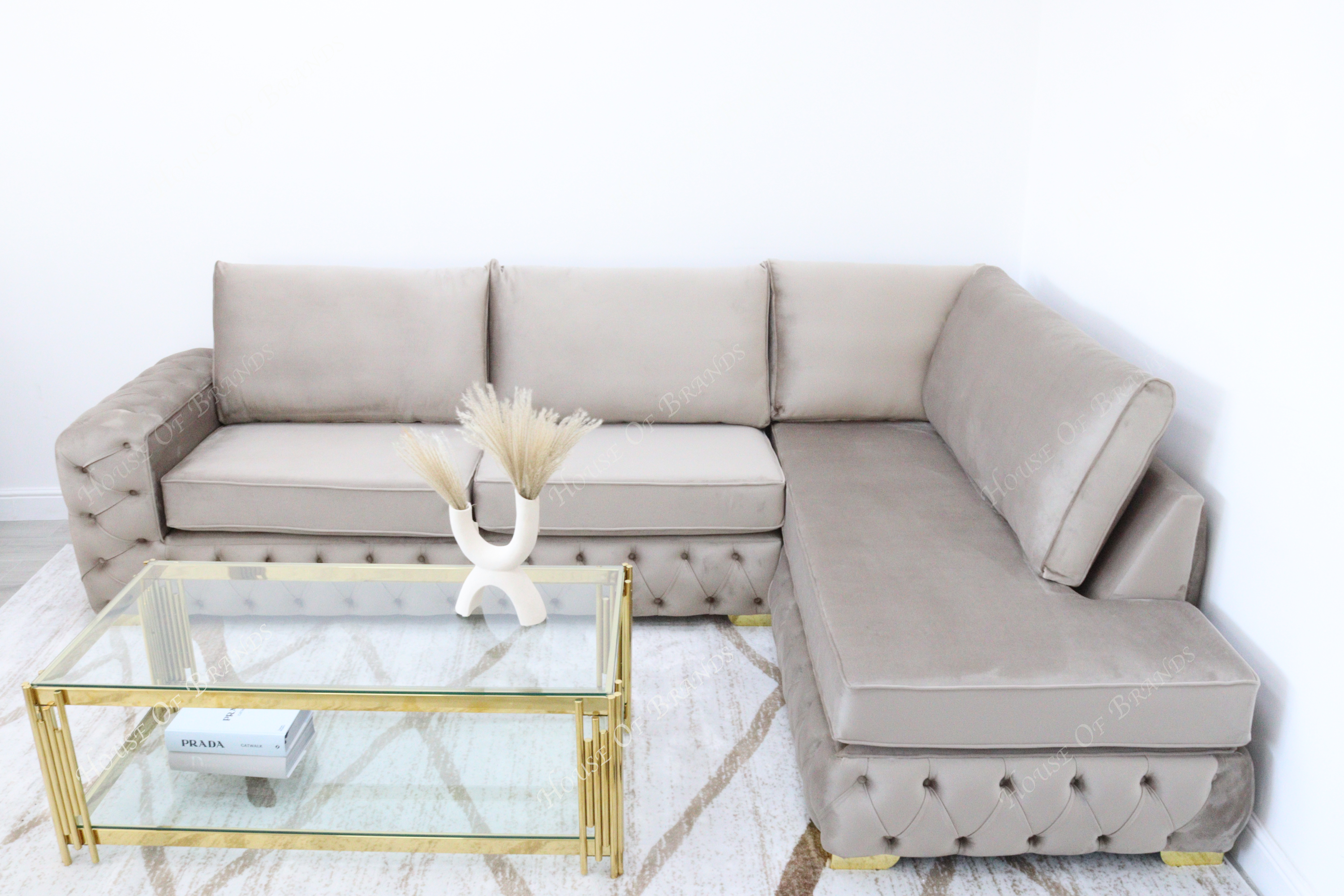 Anastasia L Shape Sofa Fully Upholstered