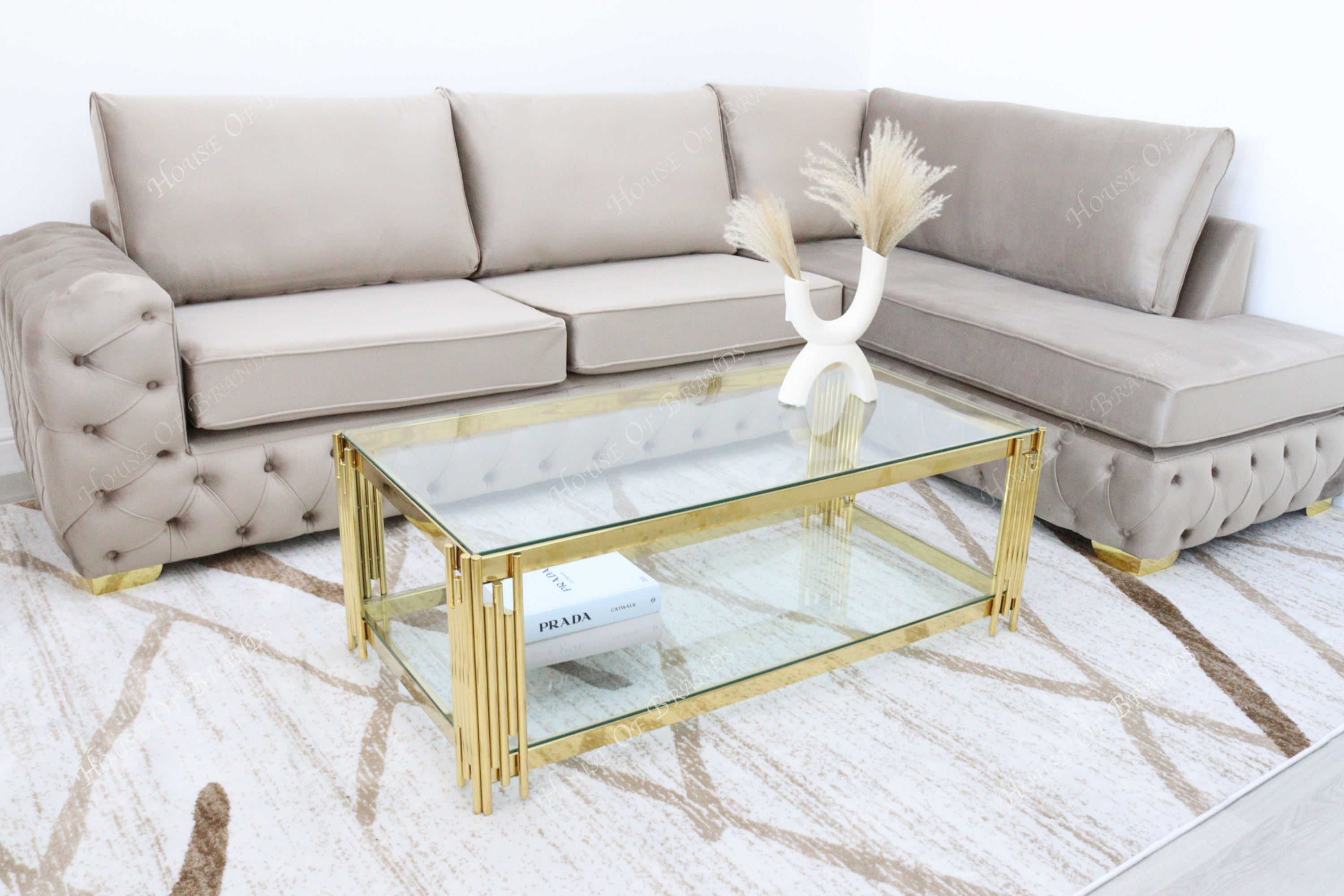 Anastasia L Shape Sofa Fully Upholstered