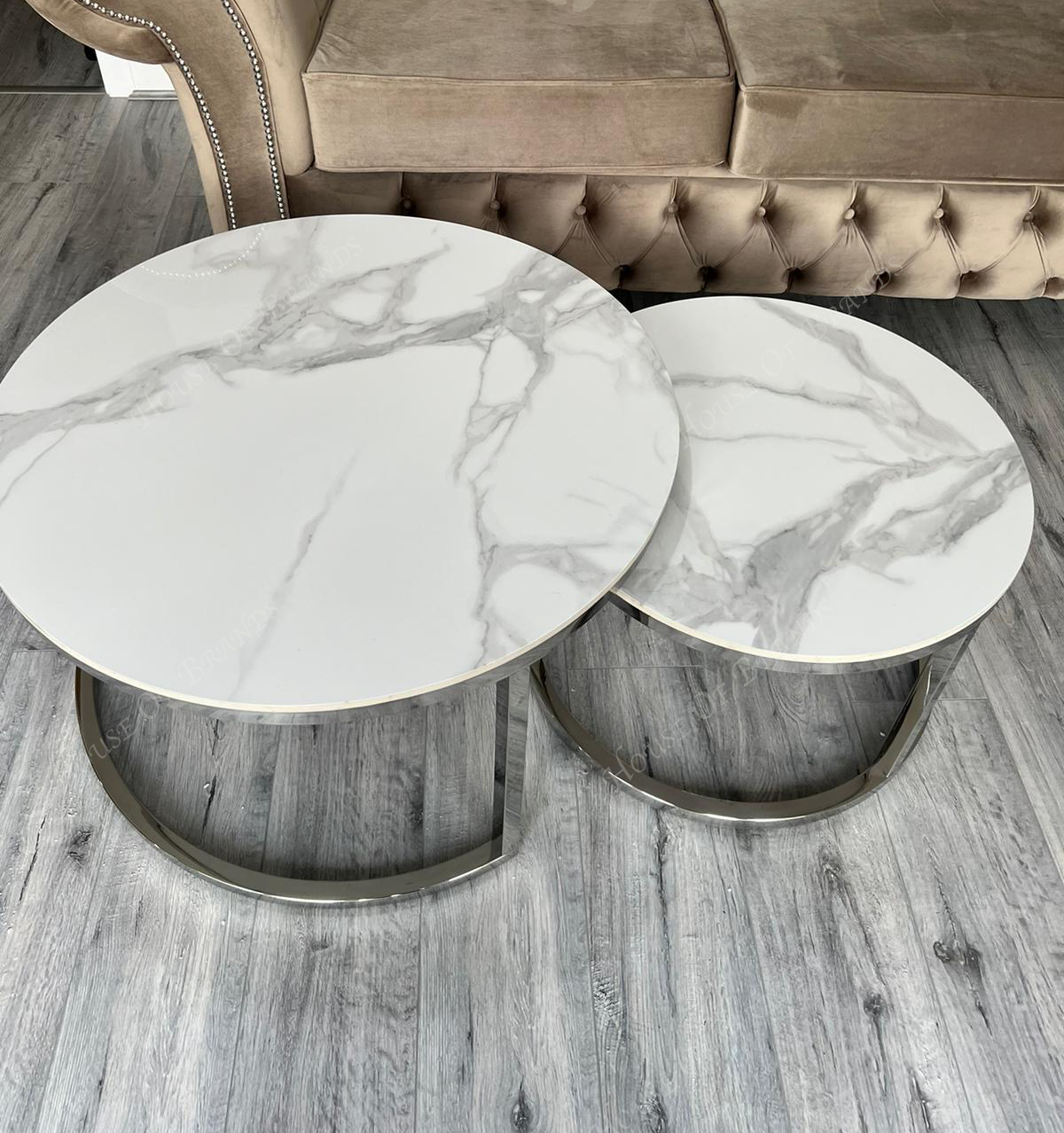 Silver Nest of Coffee Tables