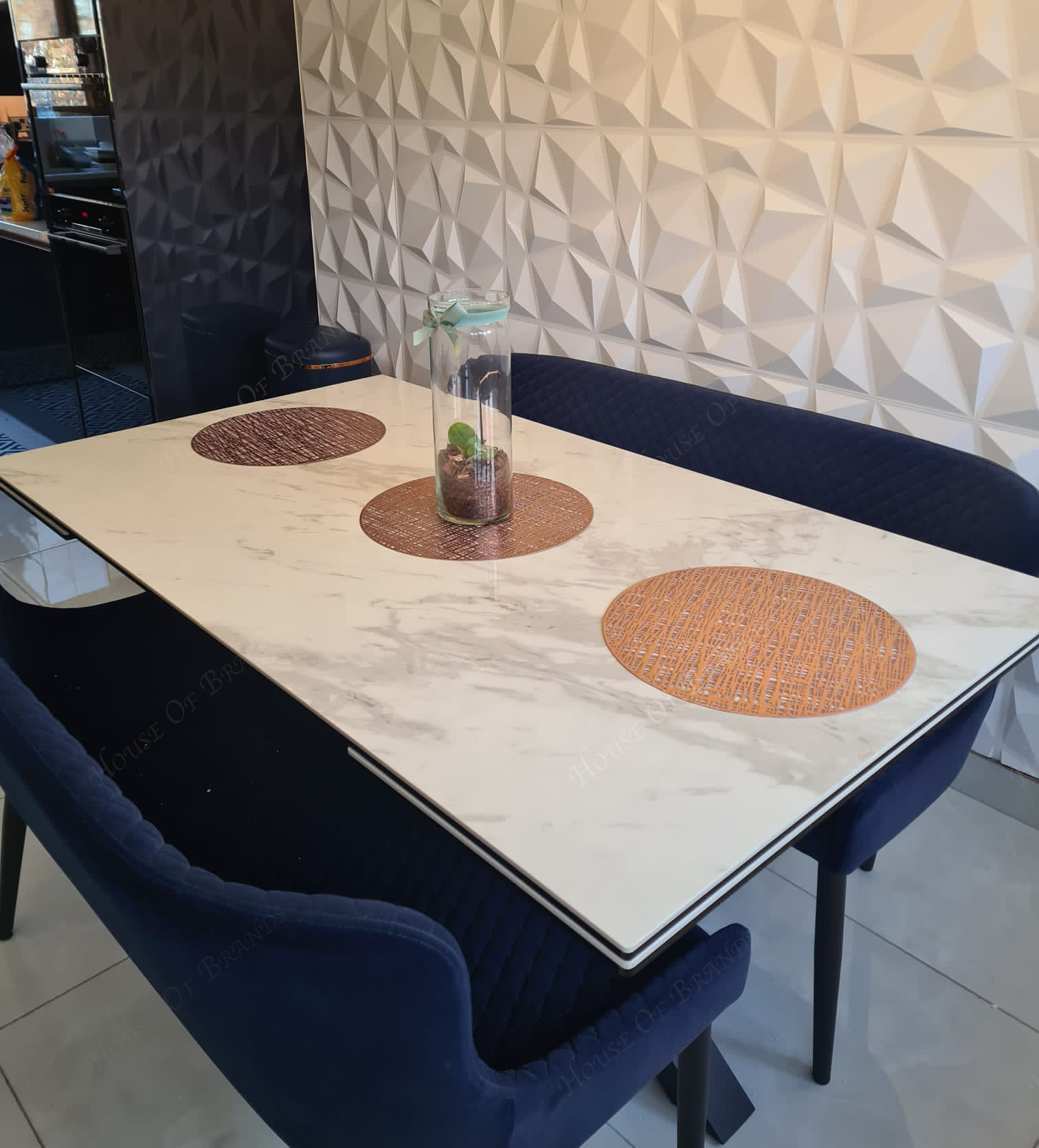Phoenix White Extendable Ceramic Dining Table