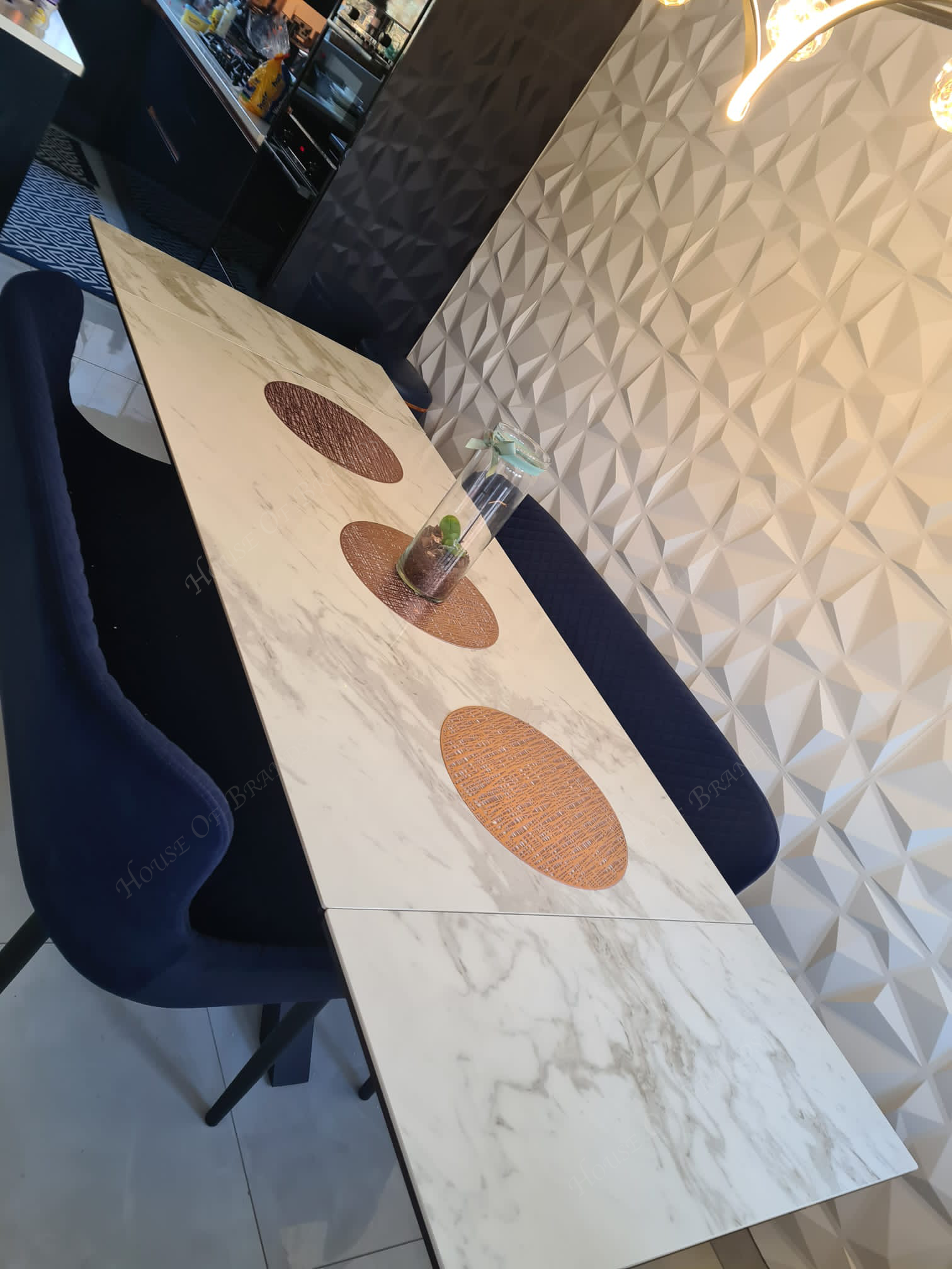 Phoenix White Extendable Ceramic Dining Table