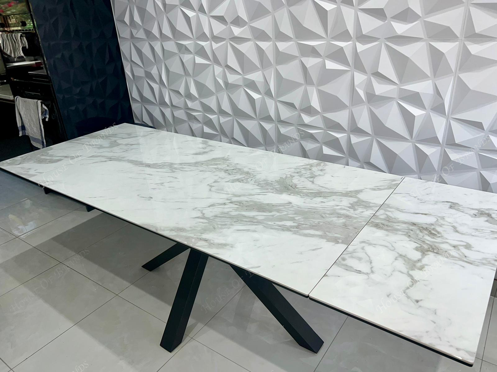 Phoenix White Extendable Ceramic Dining Table