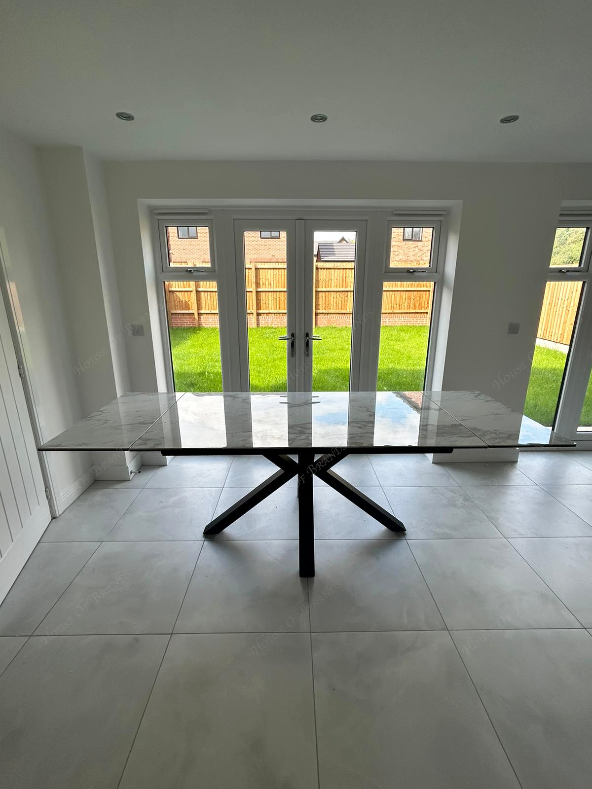 Phoenix White Extendable Ceramic Dining Table