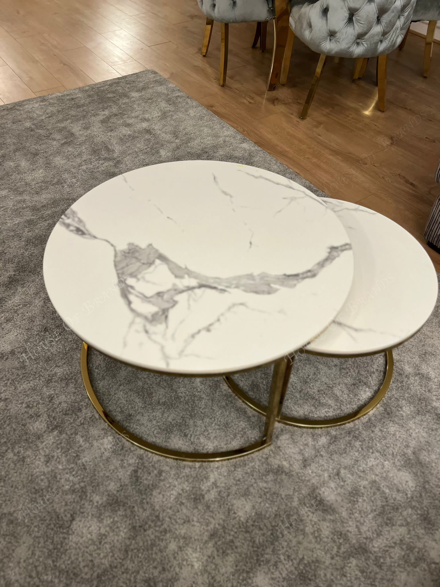 Gold Nest of Coffee Tables