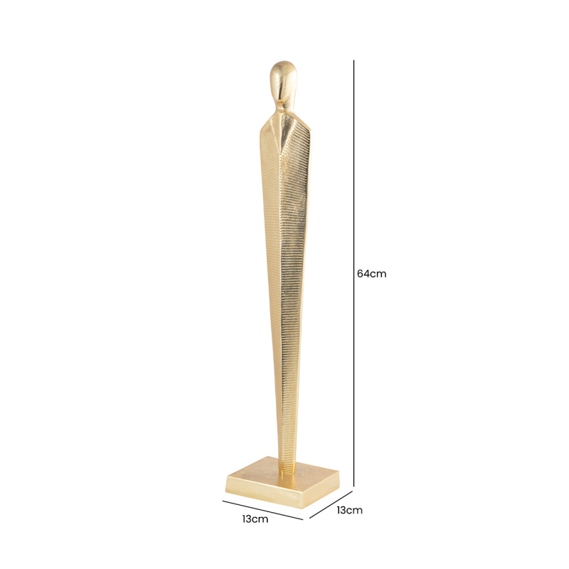 64cm Gold Metal Sculpture