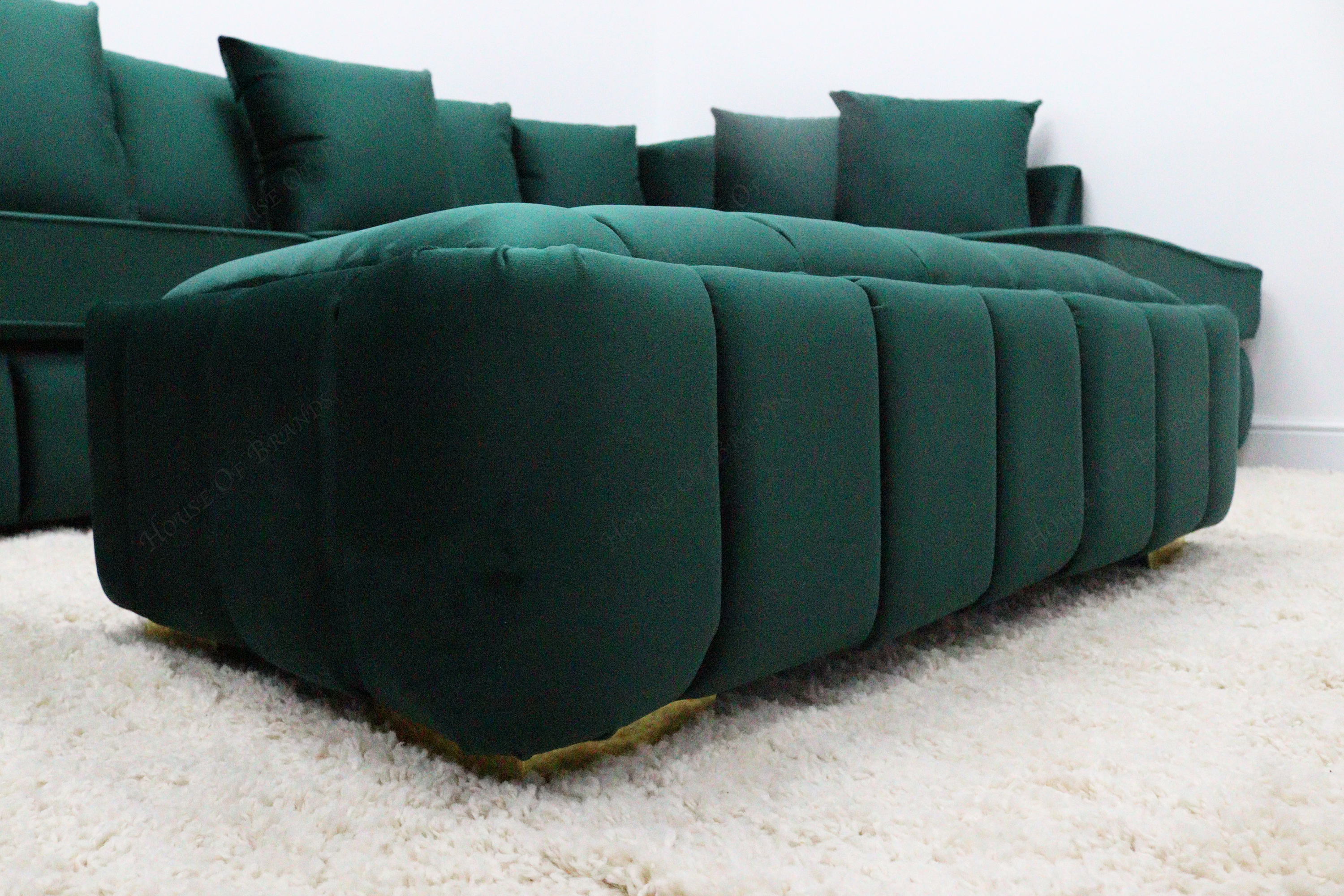 Paneled Rectangular Footstool
