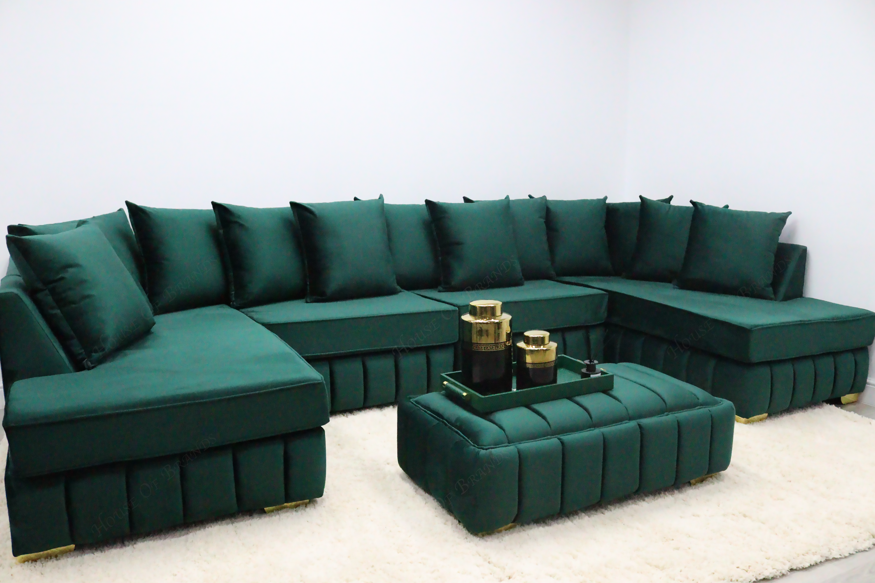 Beverly U Shape Scatter Back Sofa