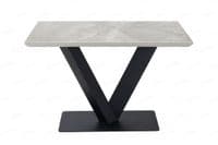 Alessia 120cm Grey Ceramic Dining Table