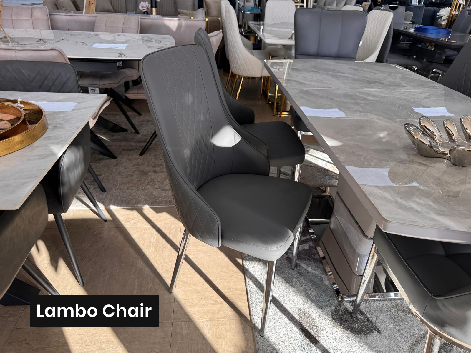 Camden Extendable 140cm–180cm Dining Table with 6 Lambo or Grace Chairs