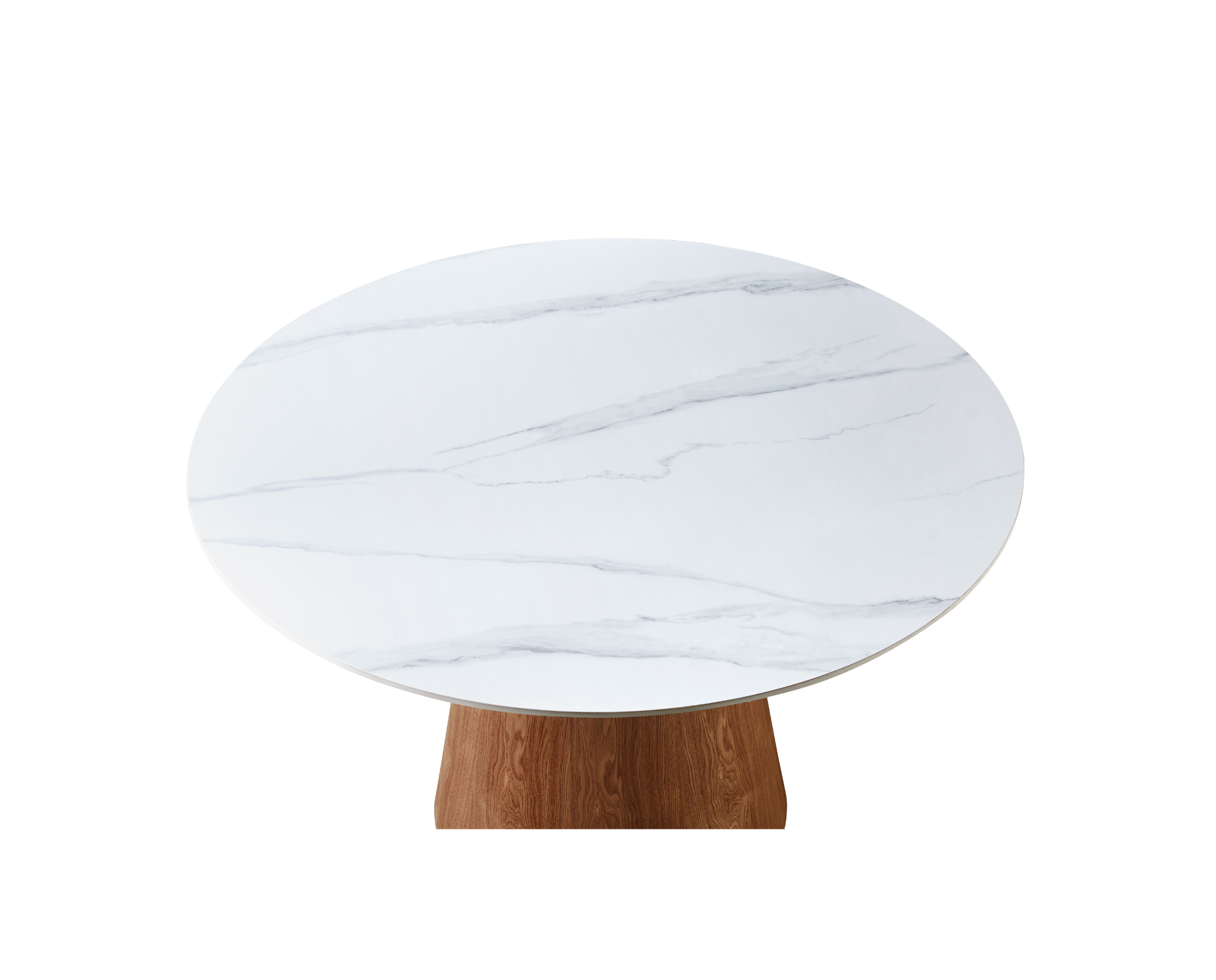 Lilian Walnut Round Dining Table