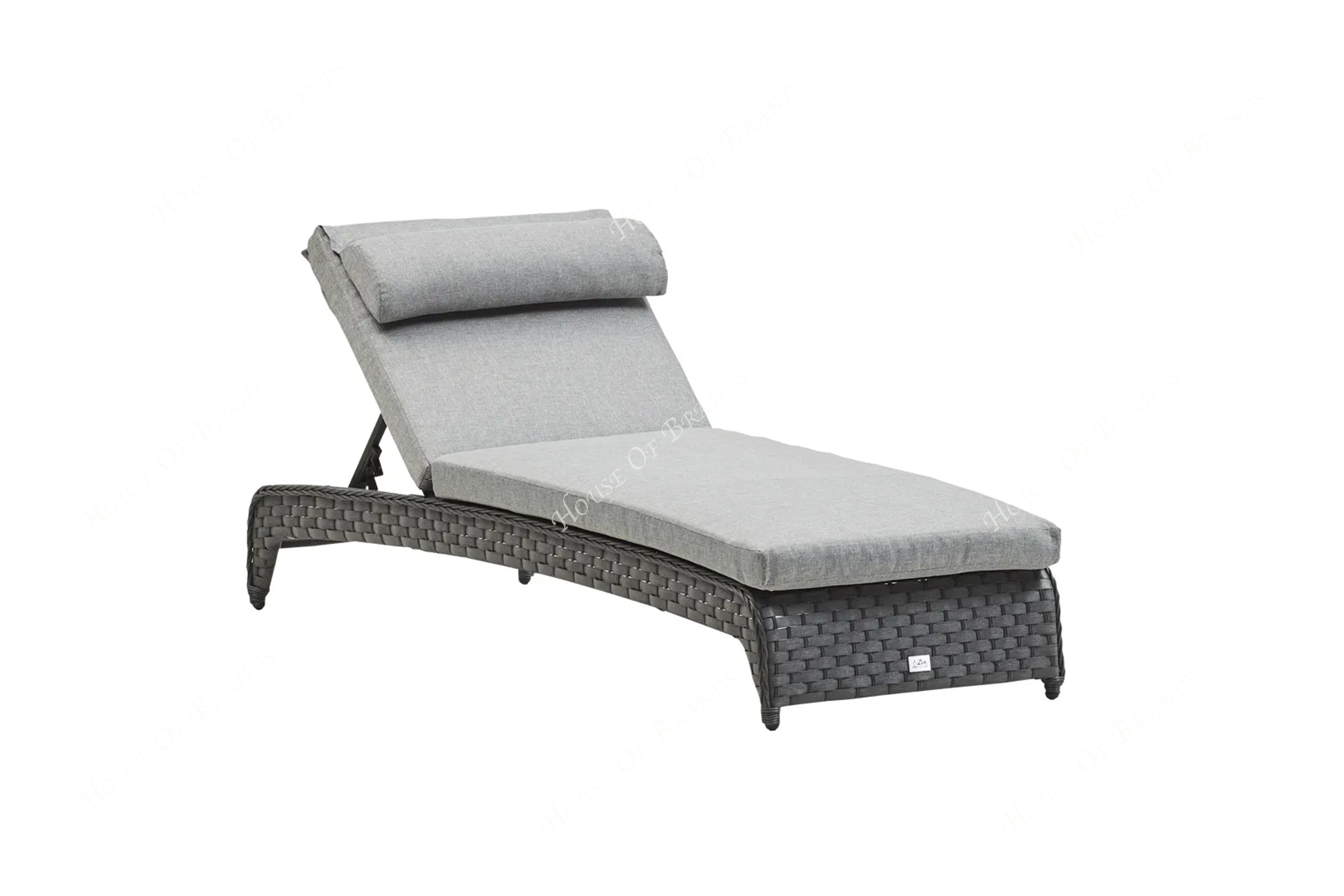 Rattan Grey Lounger