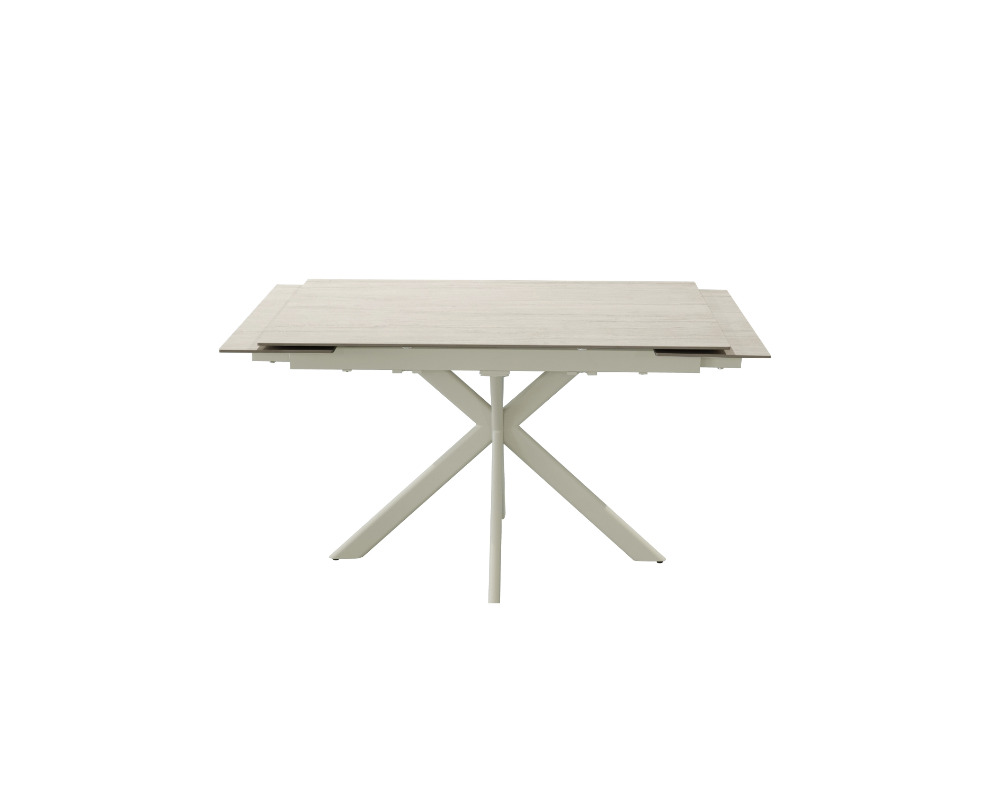 Lucia Extendable Table In Sandy Beige