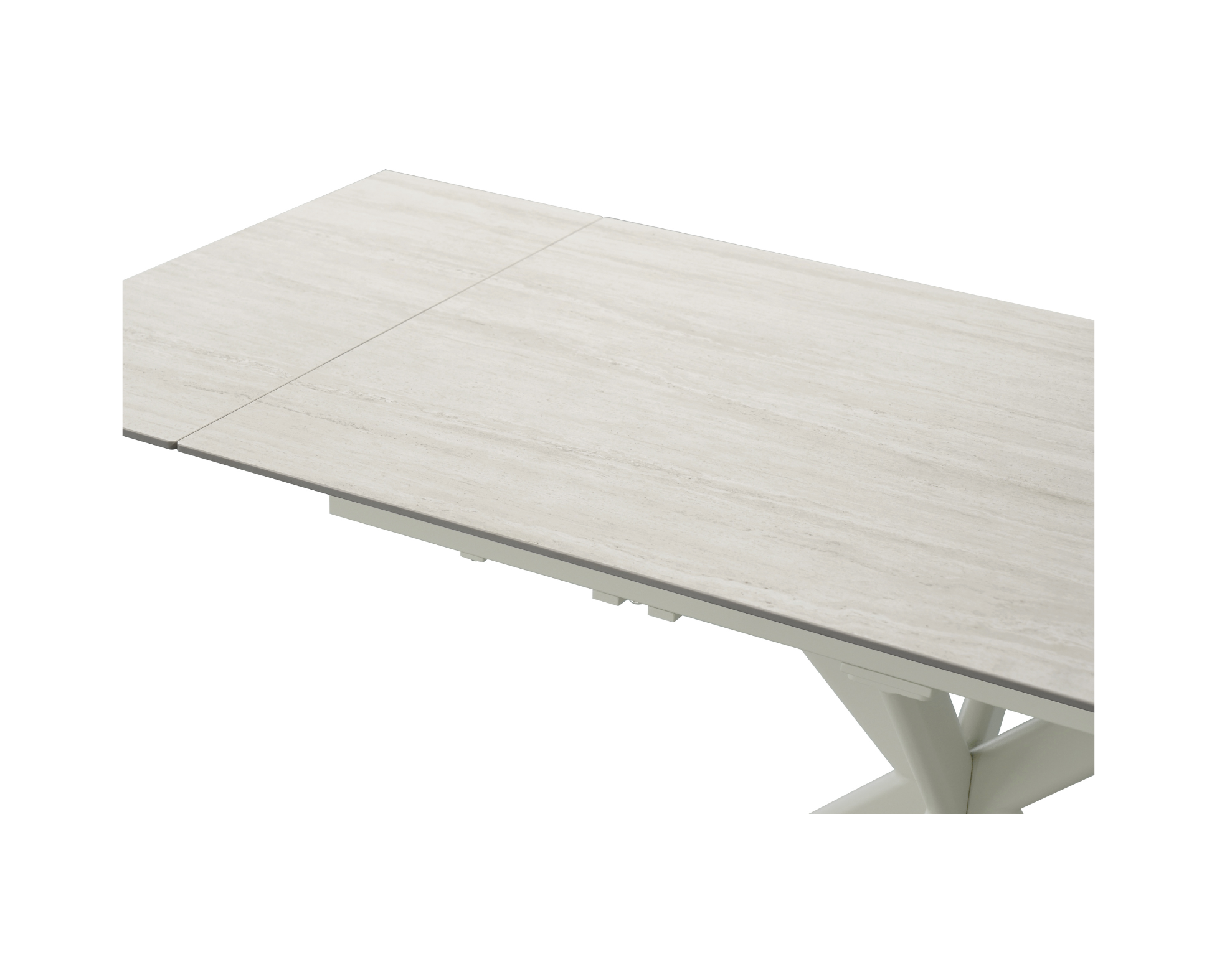 Lucia Extendable Table In Sandy Beige