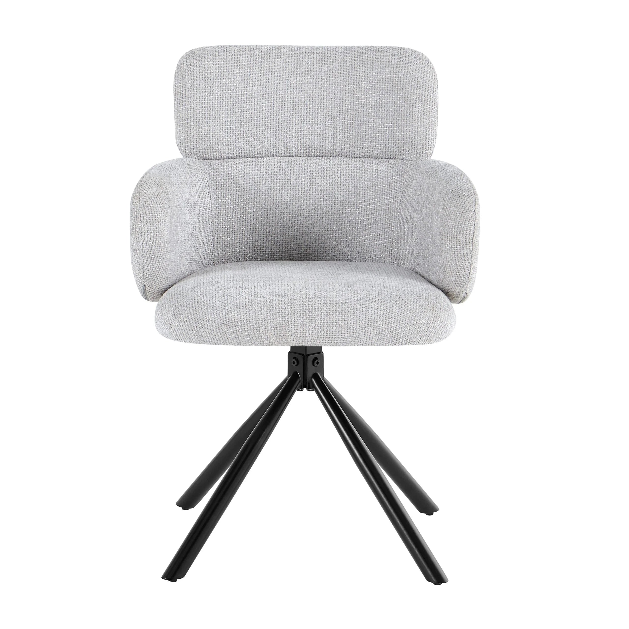 Tuscany 360 Swivel Fabric Dining Chairs - Pairs - 2 Colours