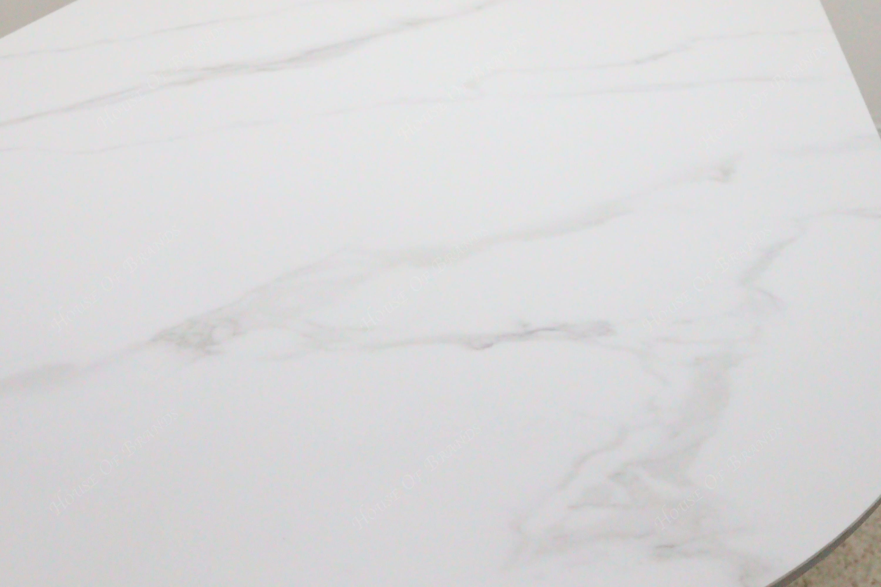 Orbit 6 Seater Gold Oval Ceramic Dining Table