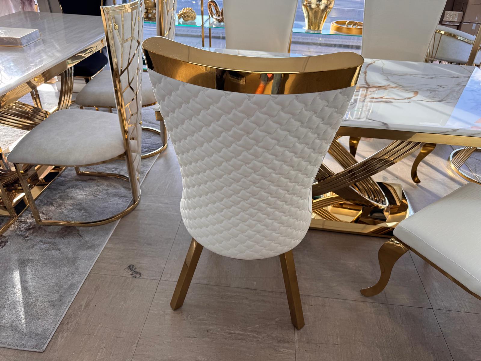 Elina 180cm Dining Table with Samara Chairs