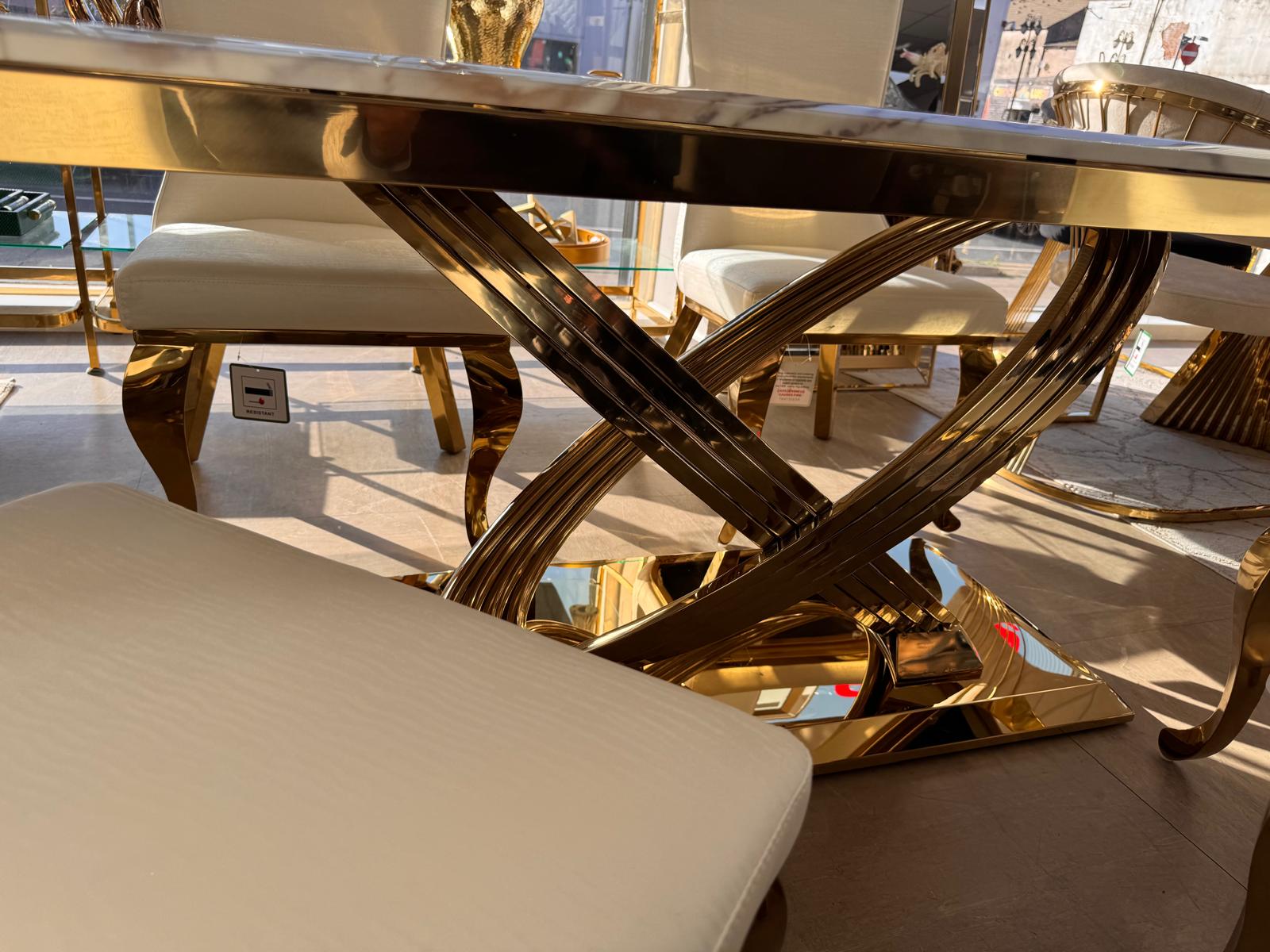 Elina 180cm Dining Table with Samara Chairs