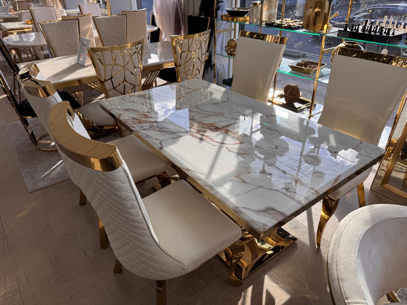 Elina 180cm Dining Table with Samara Chairs